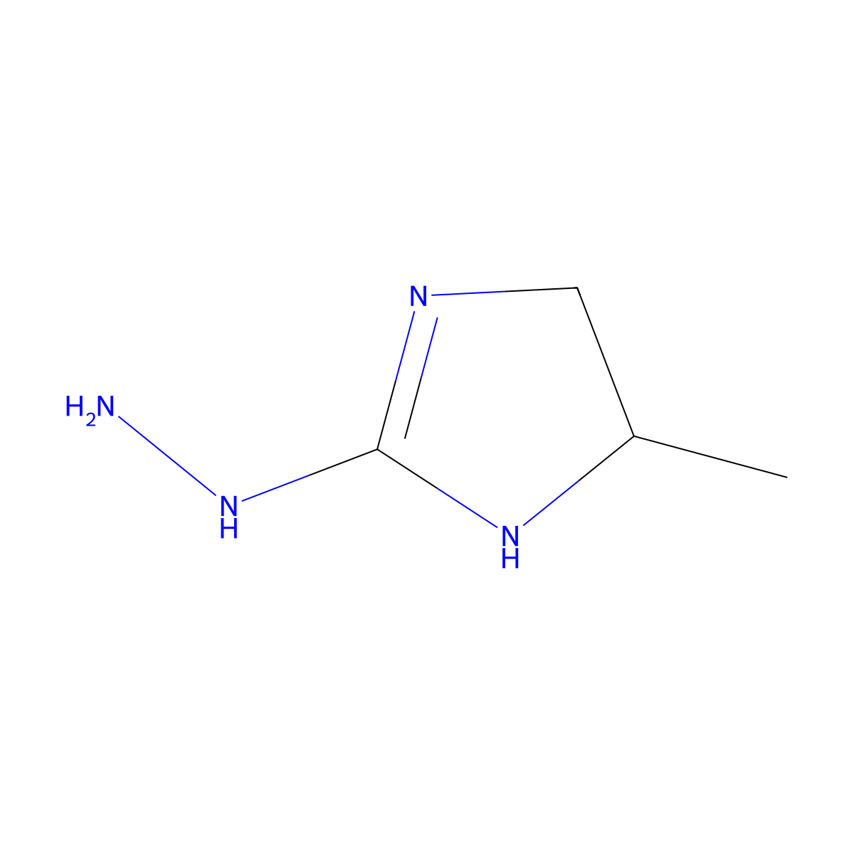 2-hydrazinyl-4-methyl-4,5-dihydro-1H-imidazole molecular structure, CAS 744988-24-7