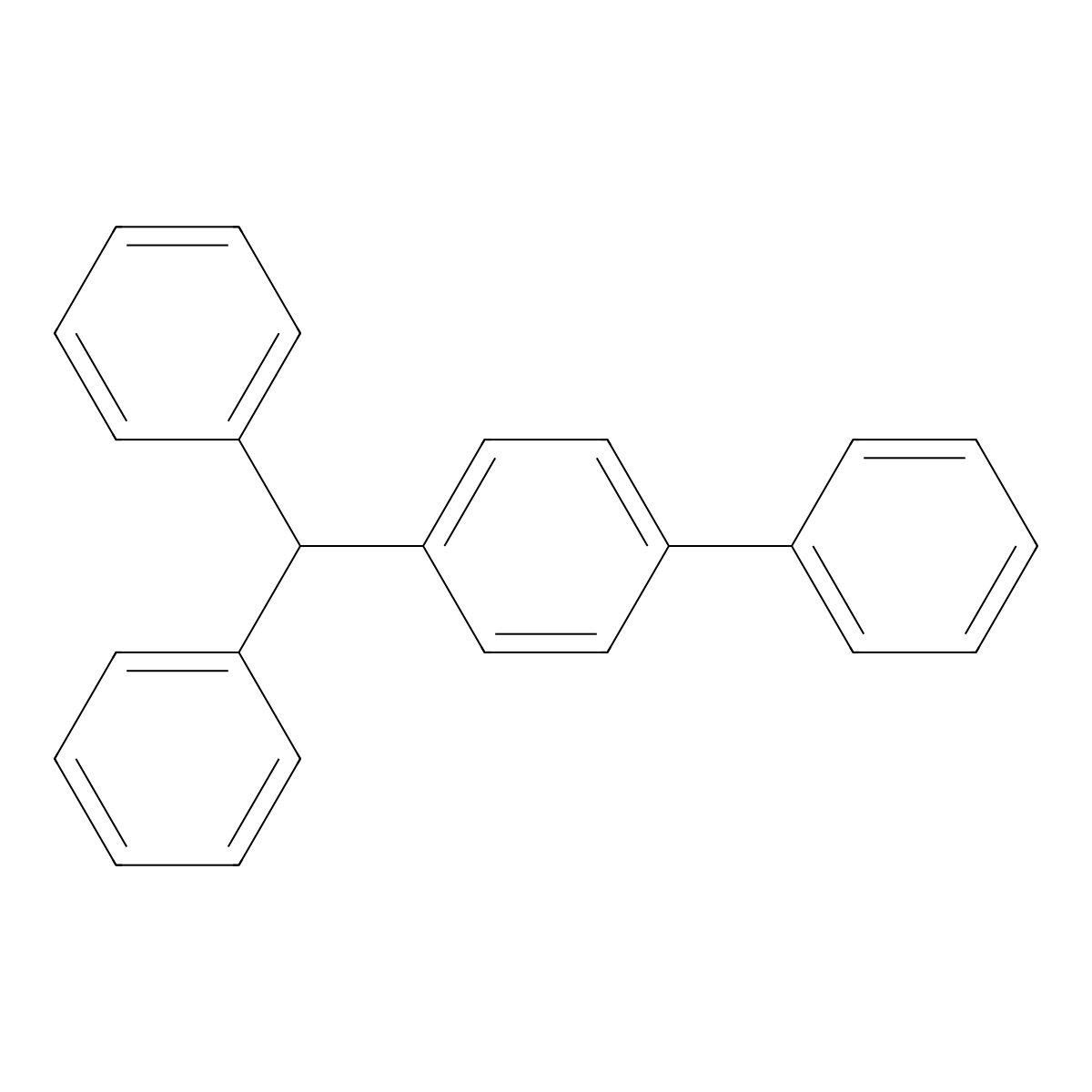 4-(Diphenylmethyl)-1,1'-biphenyl molecular structure, CAS 745-36-8