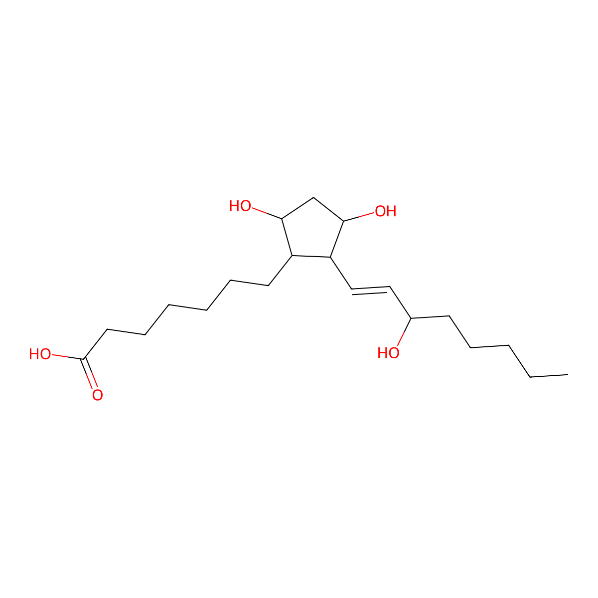 PGF1alpha molecular structure, CAS 745-62-0