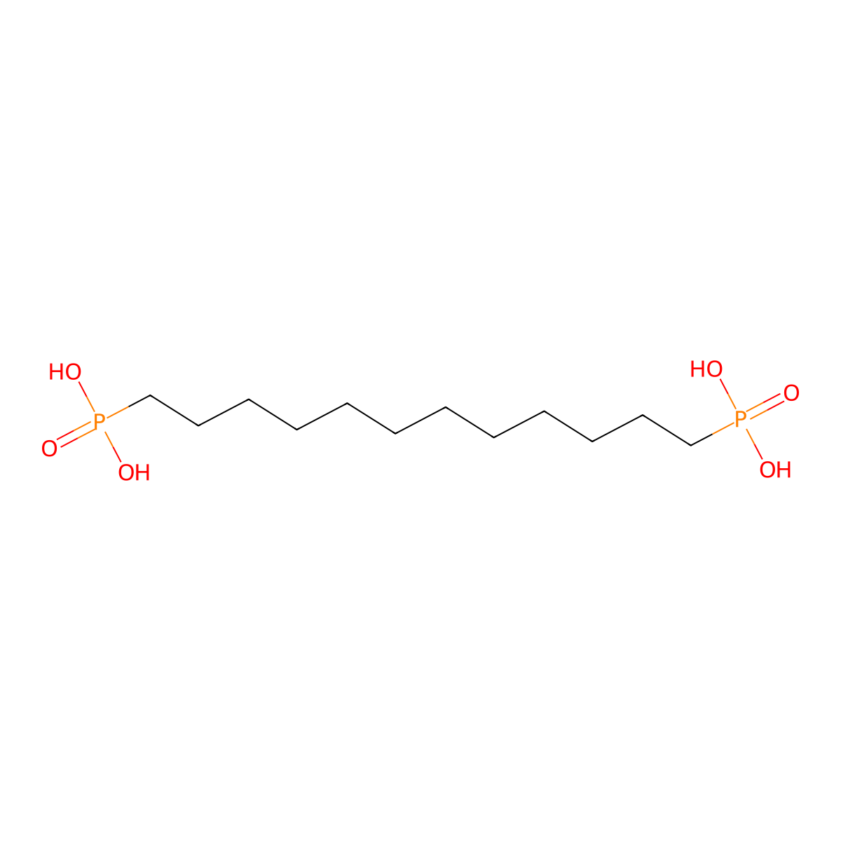 1,12-Dodecanediylbis(phosphonic acid) molecular structure, CAS 7450-59-1