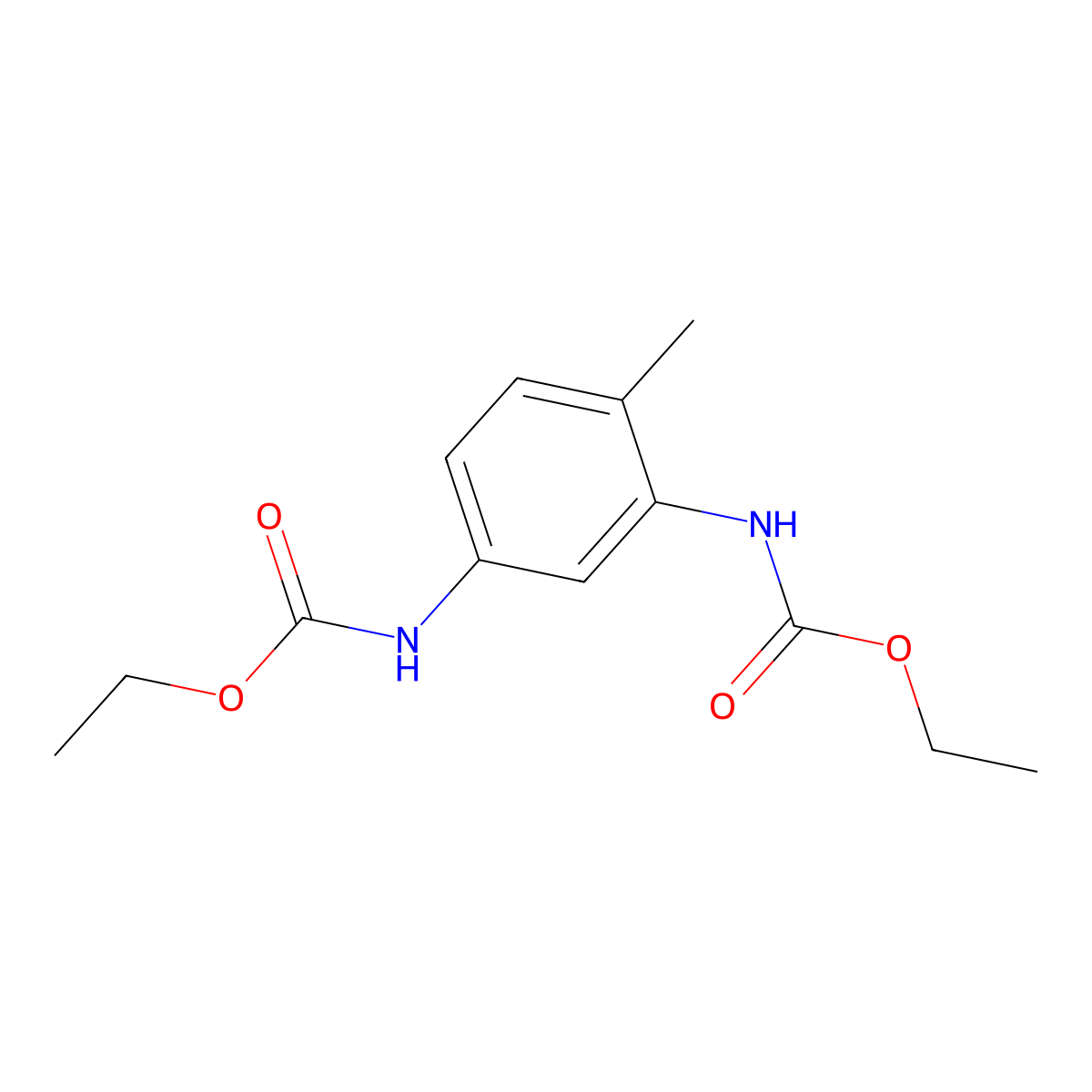 Diethyl toluene-2,4-dicarbamate molecular structure, CAS 7450-62-6