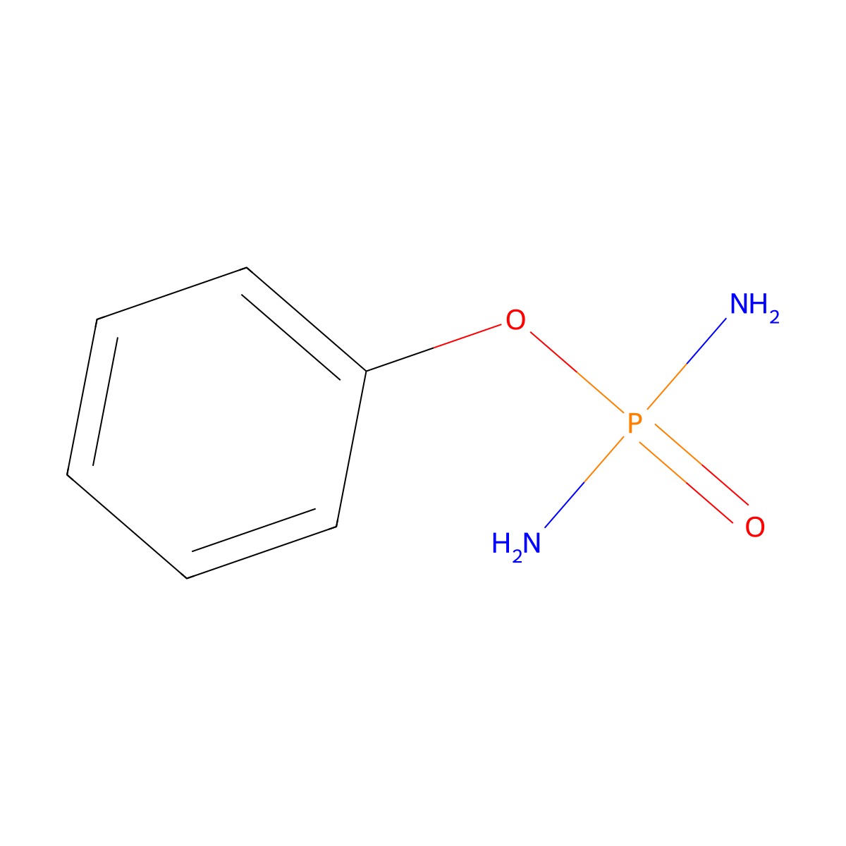 Phenyl phosphorodiamidate molecular structure, CAS 7450-69-3
