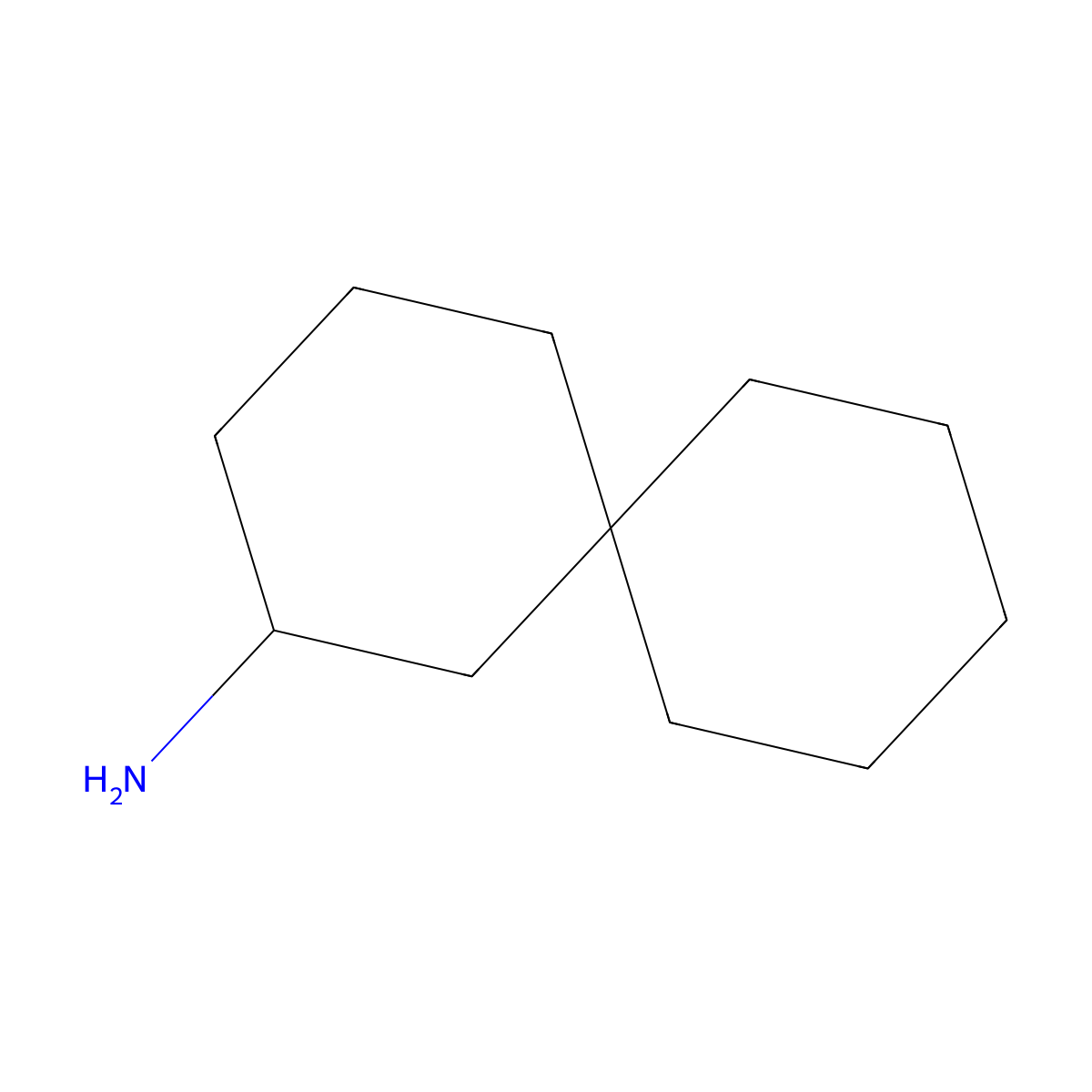 Spiro[5.5]undecan-2-amine molecular structure, CAS 745000-09-3