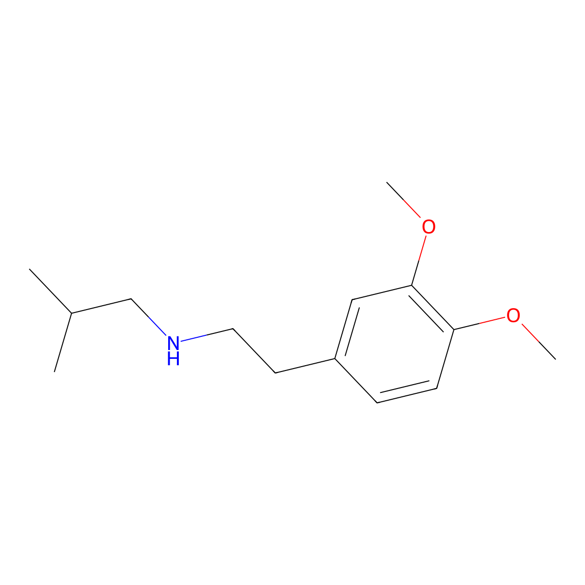 (2-(3,4-Dimethoxyphenyl)ethyl)(2-methylpropyl)amine molecular structure, CAS 745007-45-8