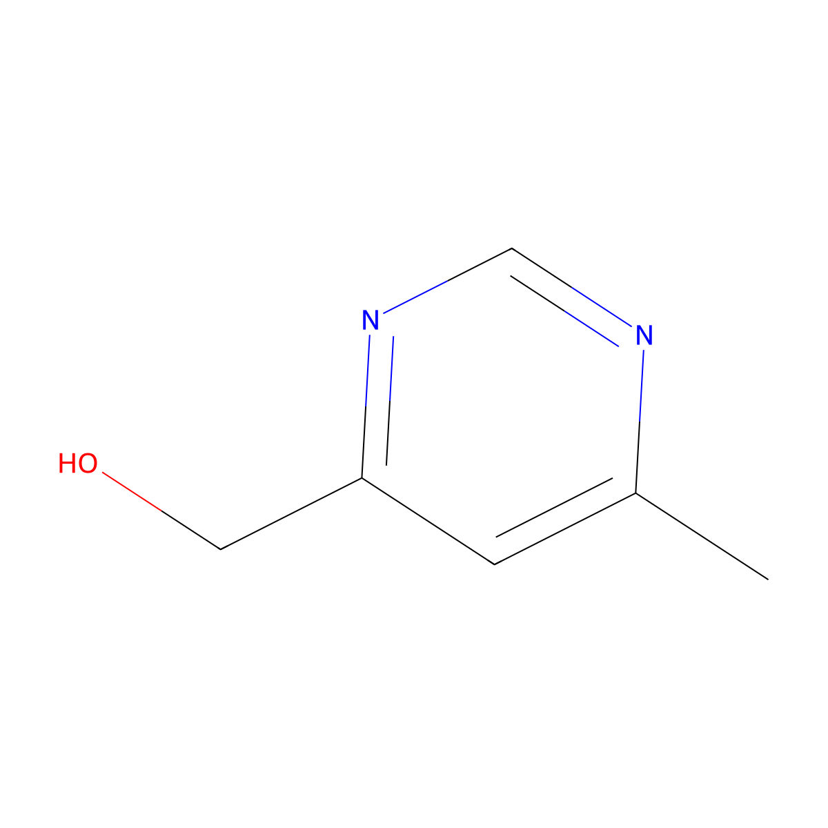 (6-Methylpyrimidin-4-yl)methanol molecular structure, CAS 74502-82-2