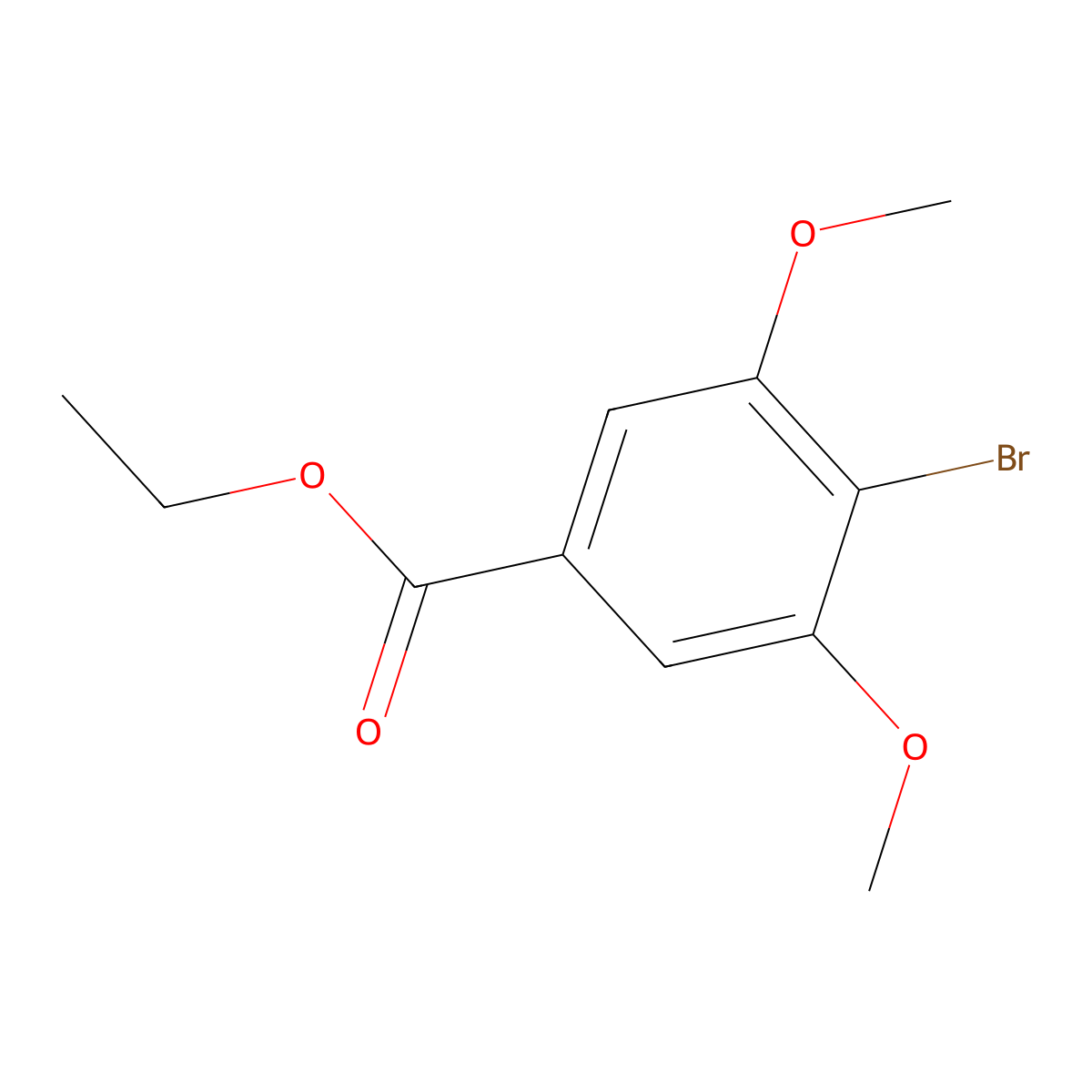 Ethyl 4-bromo-3,5-dimethoxybenzoate molecular structure, CAS 745026-69-1