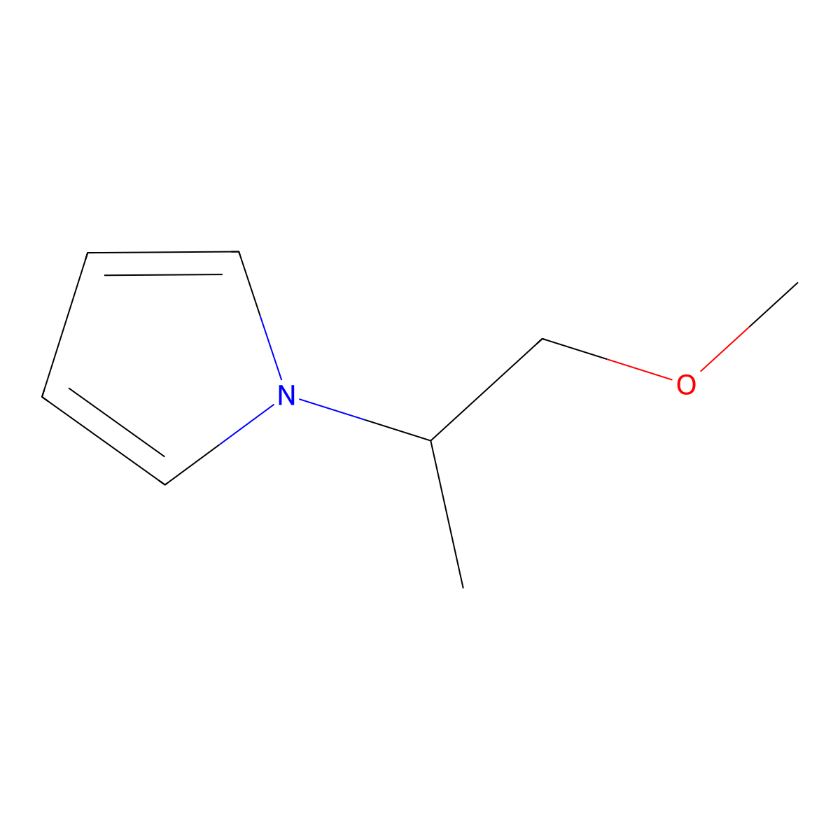 1-(1-Methoxypropan-2-yl)-1H-pyrrole molecular structure, CAS 745026-94-2