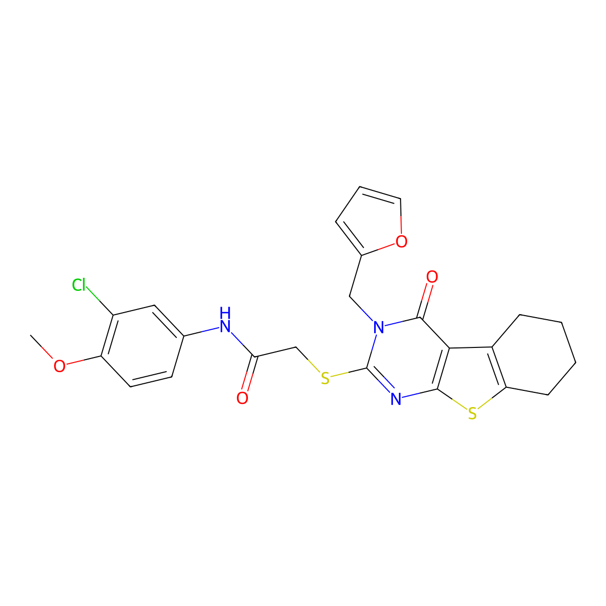 C24H22ClN3O4S2 molecular structure, CAS 745043-04-3