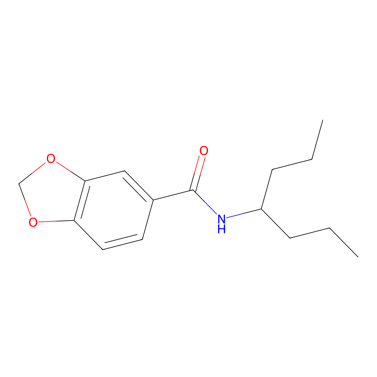 N-(1-Propylbutyl)-1,3-benzodioxole-5-carboxamide molecular structure, CAS 745047-51-2