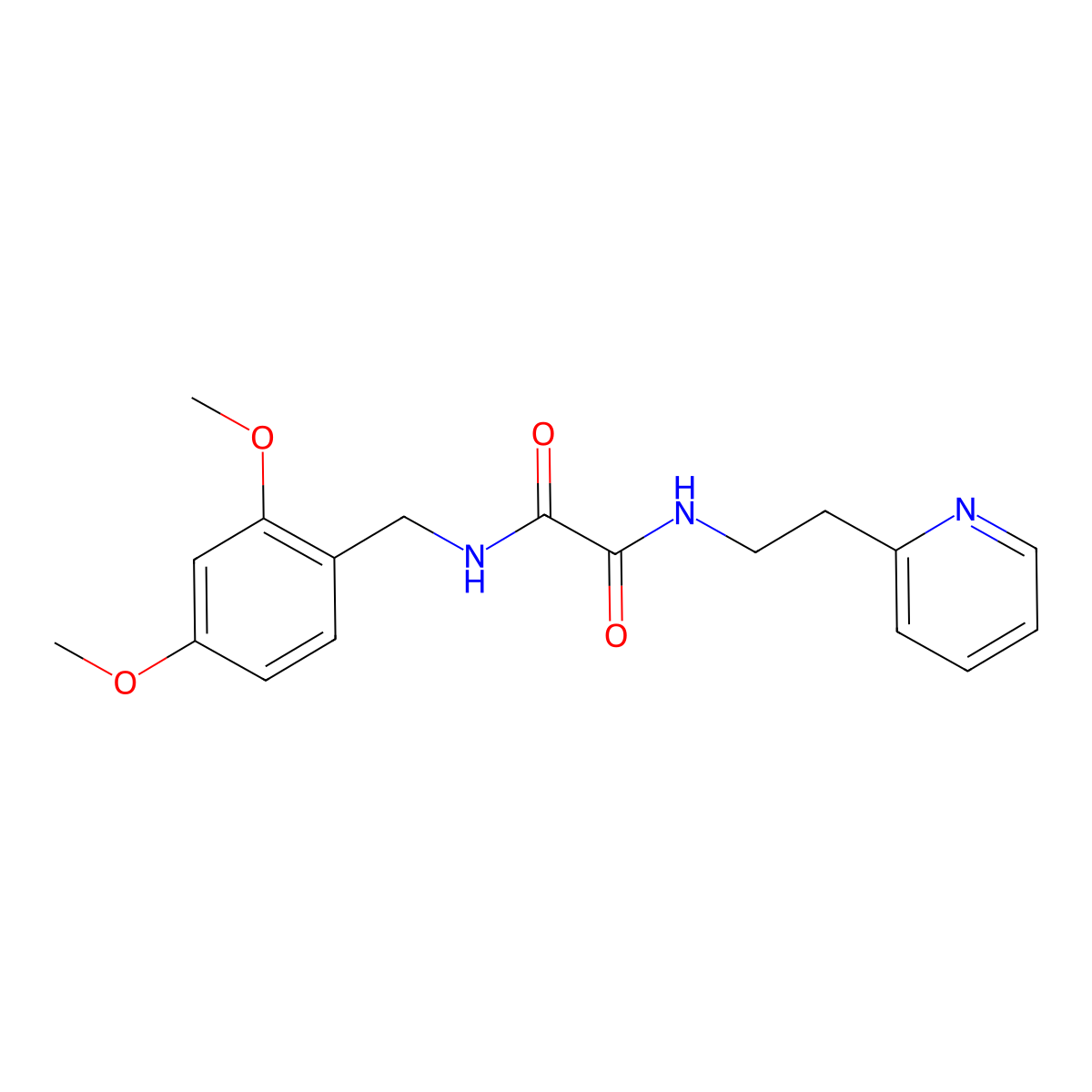 N1-(2,4-Dimethoxybenzyl)-N2-(2-(pyridin-2-yl)ethyl)oxalamide molecular structure, CAS 745047-53-4