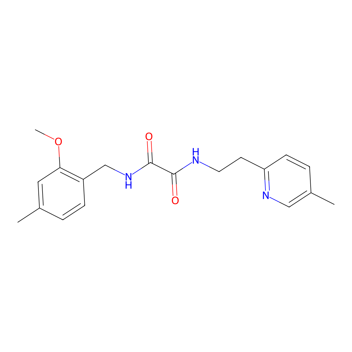 N1-(2-Methoxy-4-methylbenzyl)-n2-(2-(5-methylpyridin-2-yl)ethyl)oxalamide molecular structure, CAS 745047-94-3