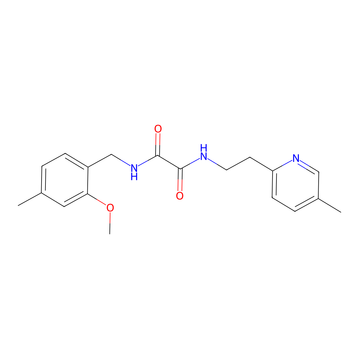 N1-(2-Methoxy-4-methylbenzyl)-n2-(2-(5-methylpyridin-2-yl)ethyl)oxalamide molecular structure, CAS 745047-94-3