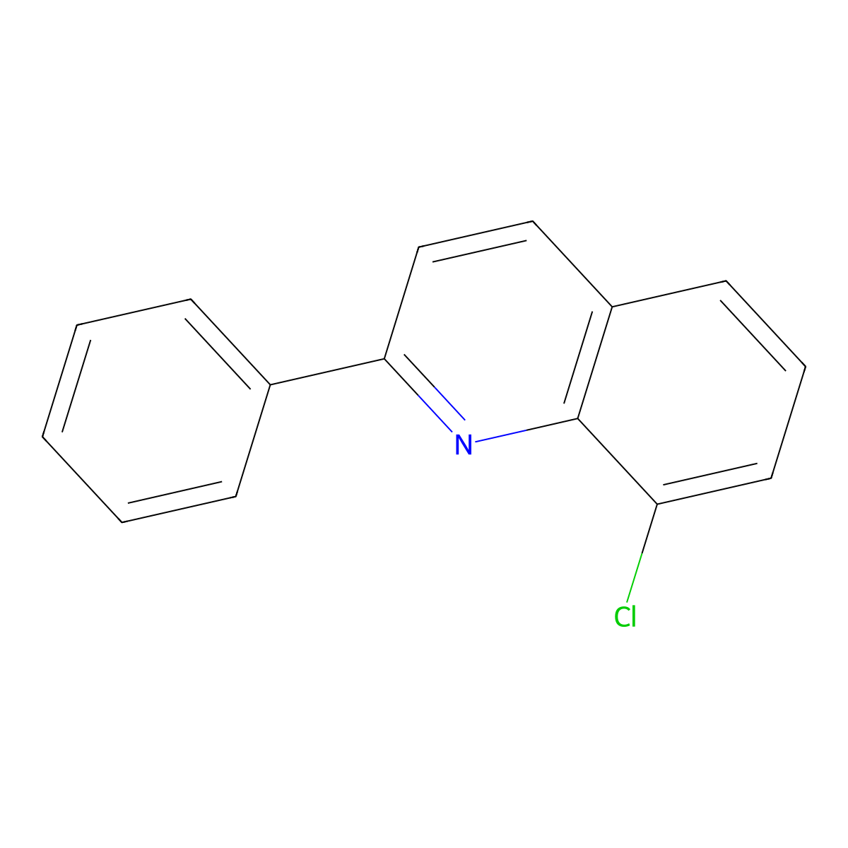 8-Chloro-2-phenylquinoline molecular structure, CAS 745064-23-7