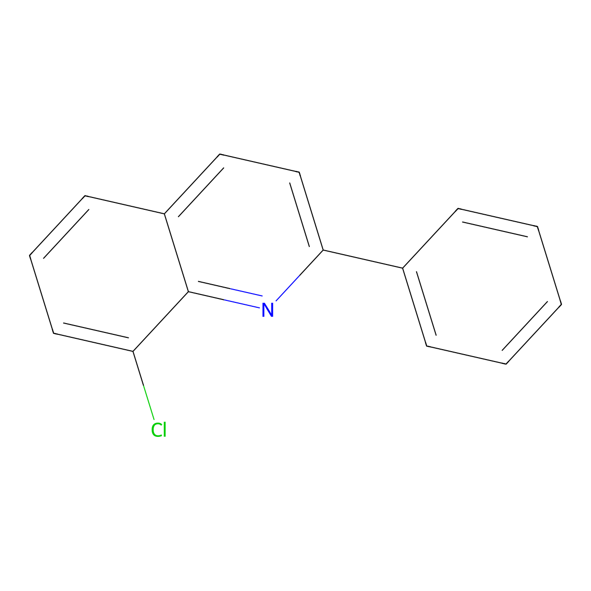 8-Chloro-2-phenylquinoline molecular structure, CAS 745064-23-7