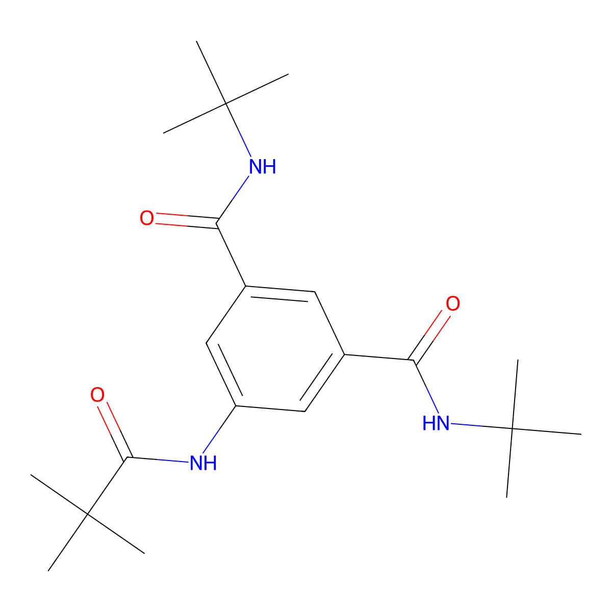 1-N,3-N-ditert-butyl-5-(2,2-dimethylpropanoylamino)benzene-1,3-dicarboxamide molecular structure, CAS 745071-22-1