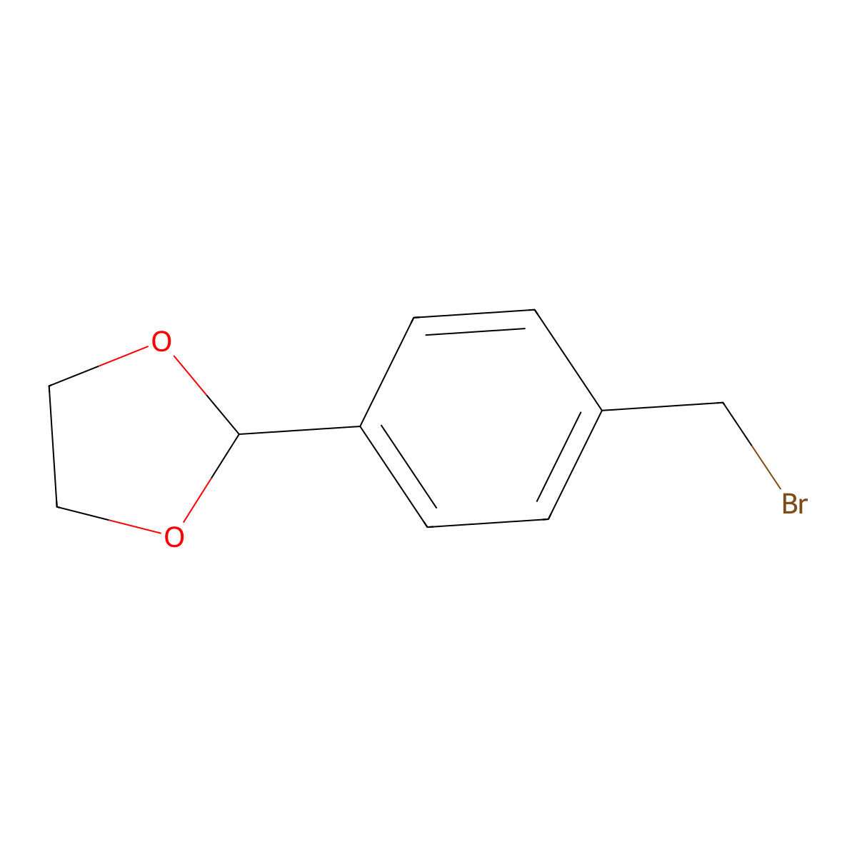 2-(4-(Bromomethyl)phenyl)-1,3-dioxolane molecular structure, CAS 74508-89-7