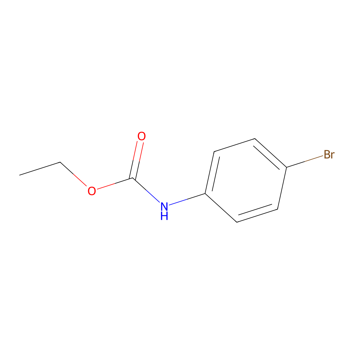 ethyl N-(4-bromophenyl)carbamate molecular structure, CAS 7451-53-8