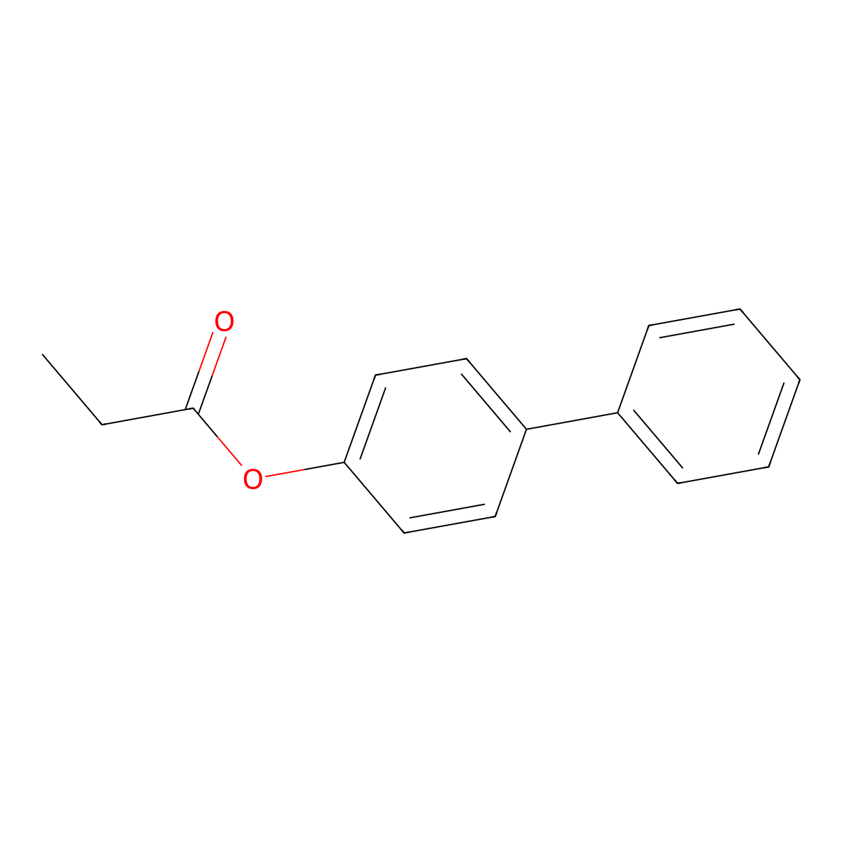 (4-Phenylphenyl) propanoate molecular structure, CAS 74515-02-9