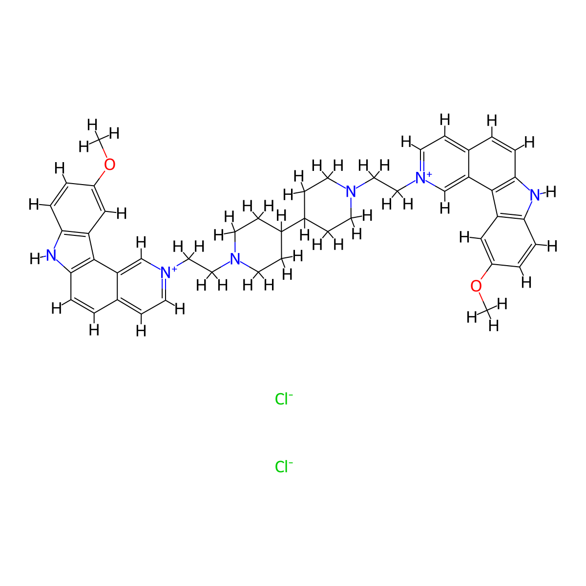 Ditercalinium Chloride molecular structure, CAS 74517-42-3