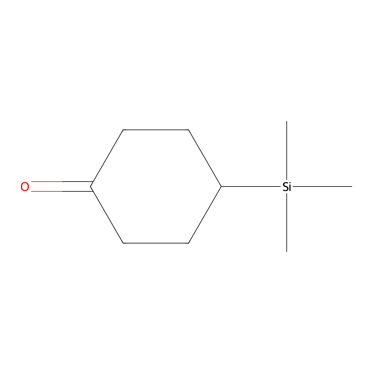 4-(Trimethylsilyl)cyclohexanone molecular structure, CAS 7452-95-1
