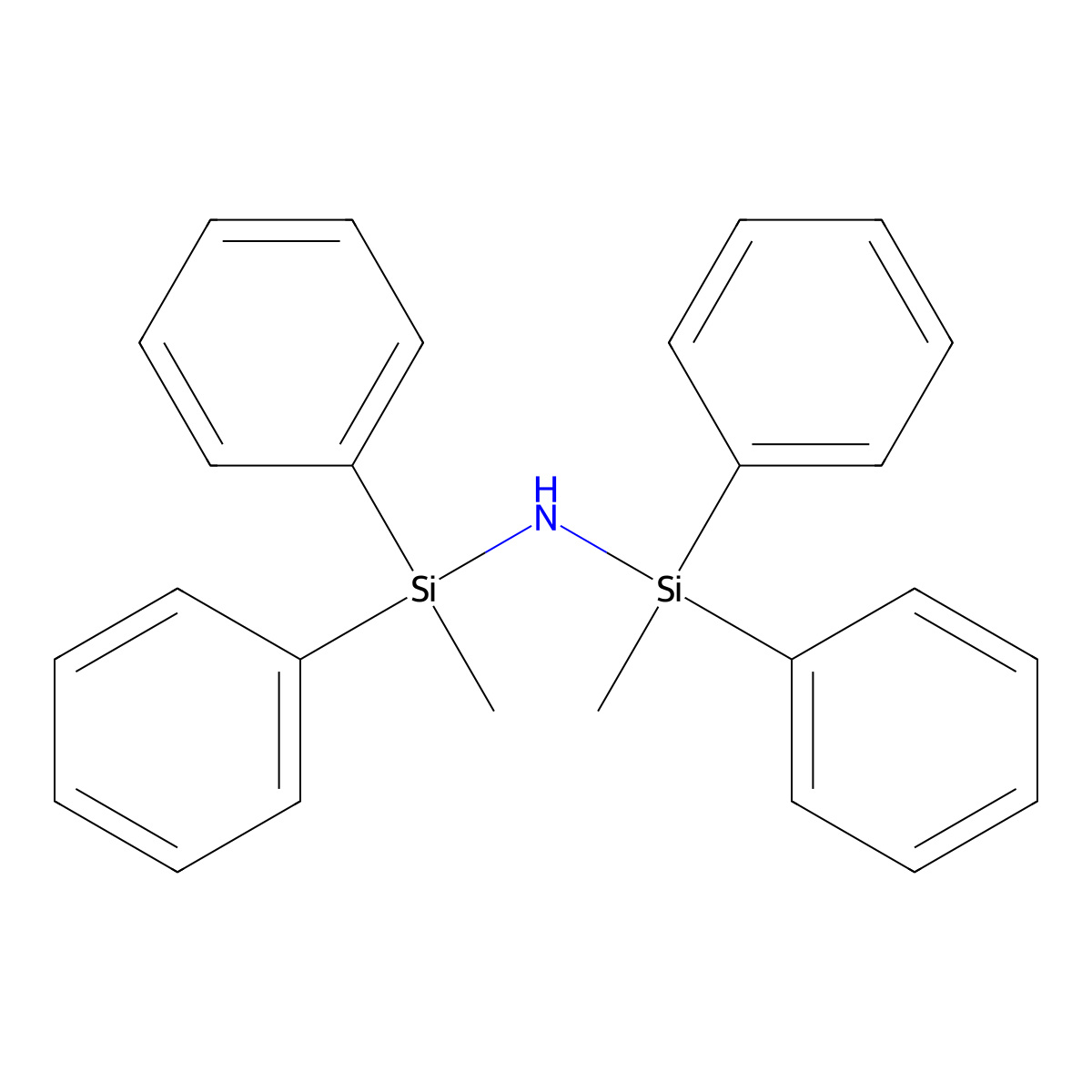 1-Methyl-N-(methyldiphenylsilyl)-1,1-diphenylsilylamine molecular structure, CAS 7453-26-1
