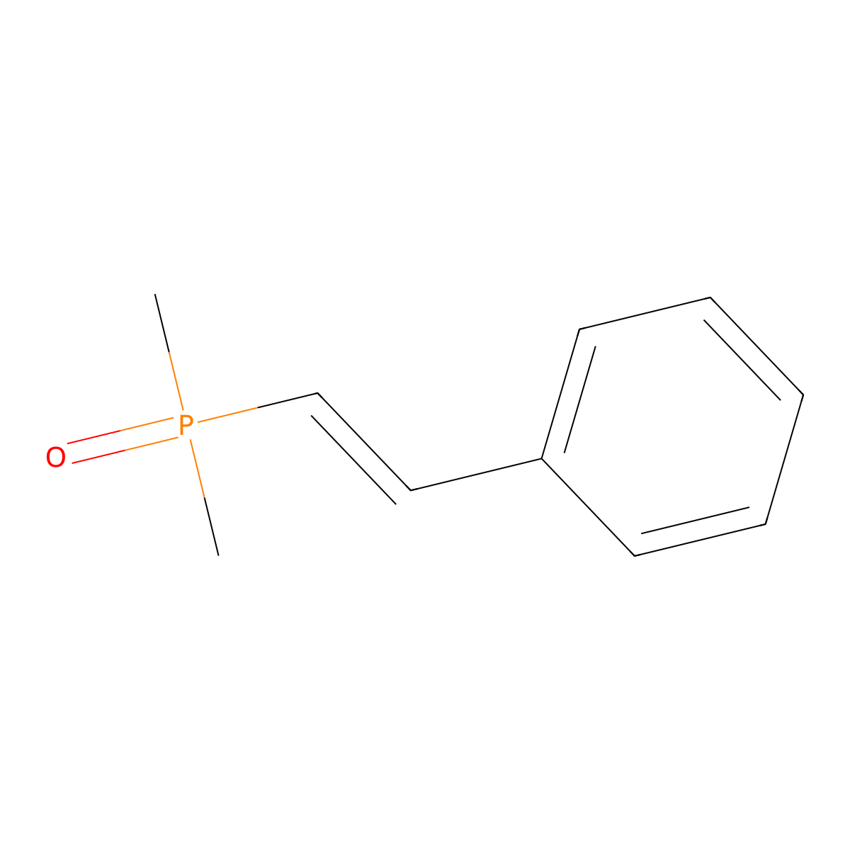 Phosphine oxide, dimethyl(2-phenylethenyl)- molecular structure, CAS 7453-52-3