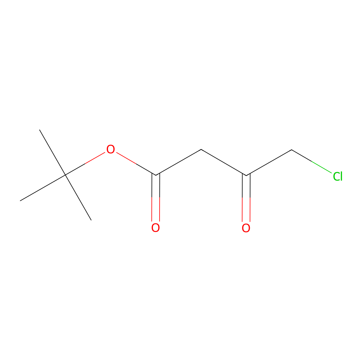 tert-Butyl 4-chloro-3-oxobutyrate molecular structure, CAS 74530-56-6