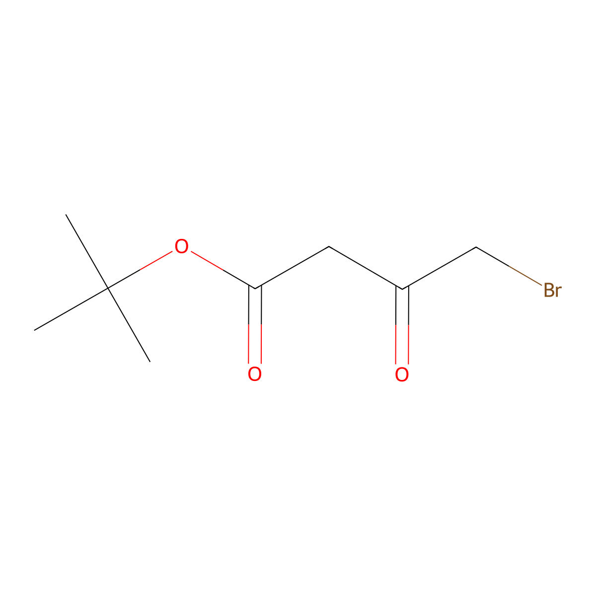 tert-Butyl 4-bromo-3-oxobutanoate molecular structure, CAS 74530-57-7