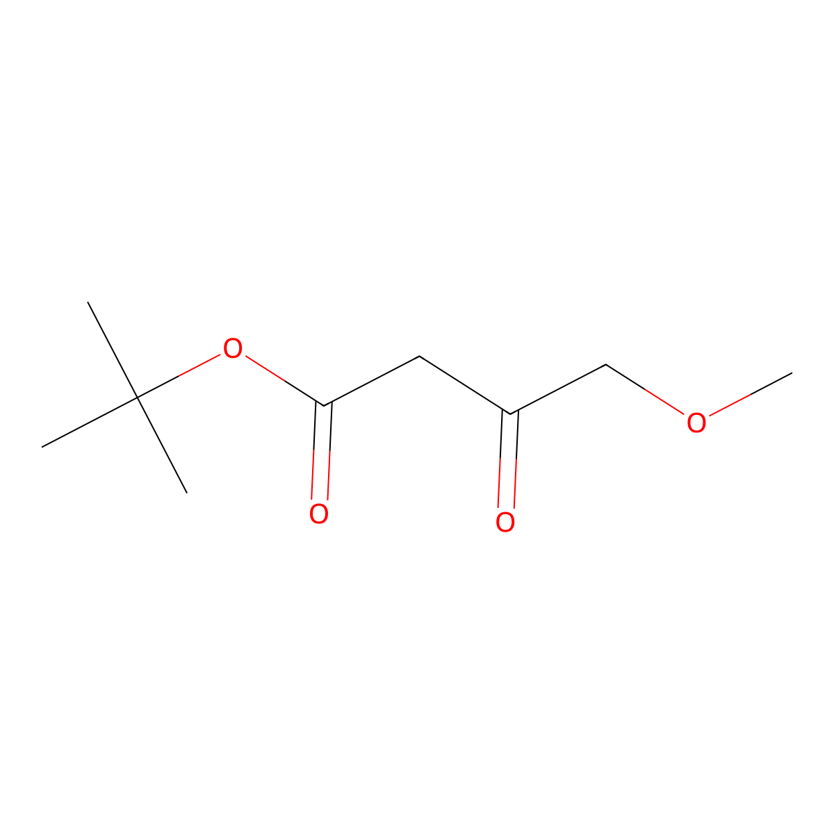 1,1-Dimethylethyl 4-methoxy-3-oxobutanoate molecular structure, CAS 74530-59-9