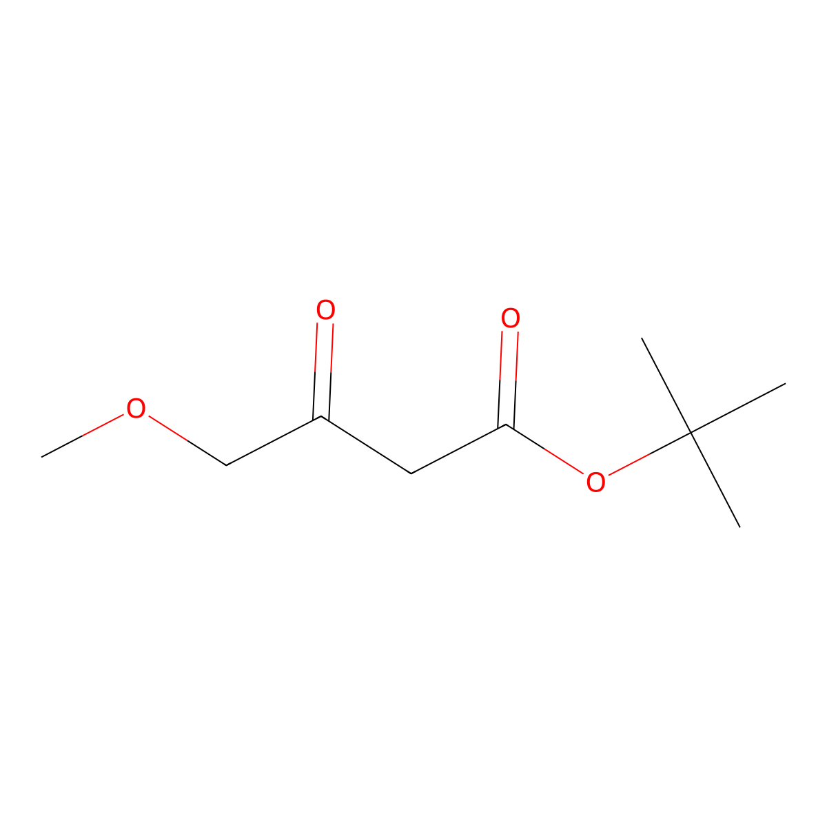 1,1-Dimethylethyl 4-methoxy-3-oxobutanoate molecular structure, CAS 74530-59-9