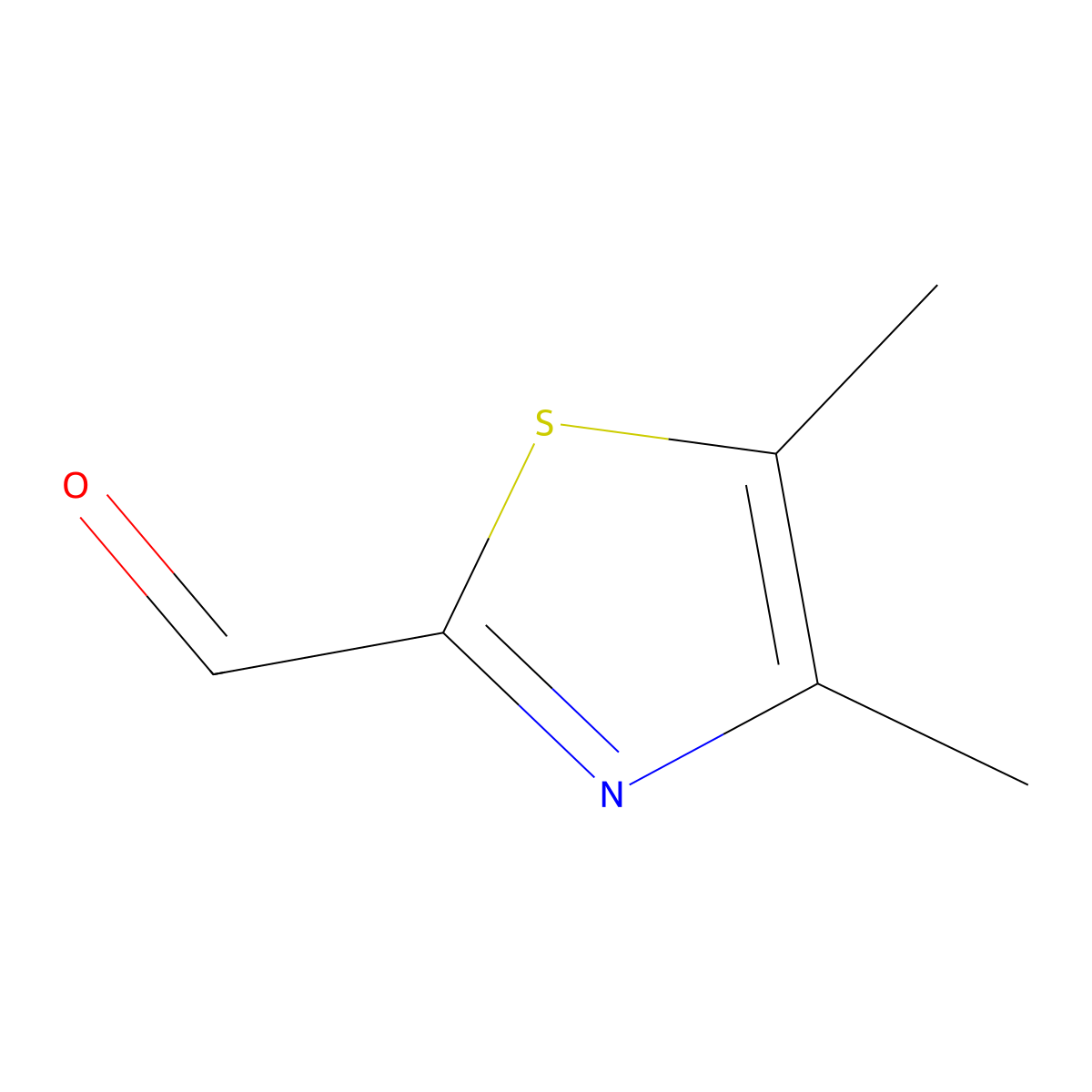 4,5-Dimethyl-1,3-thiazole-2-carbaldehyde molecular structure, CAS 74531-15-0
