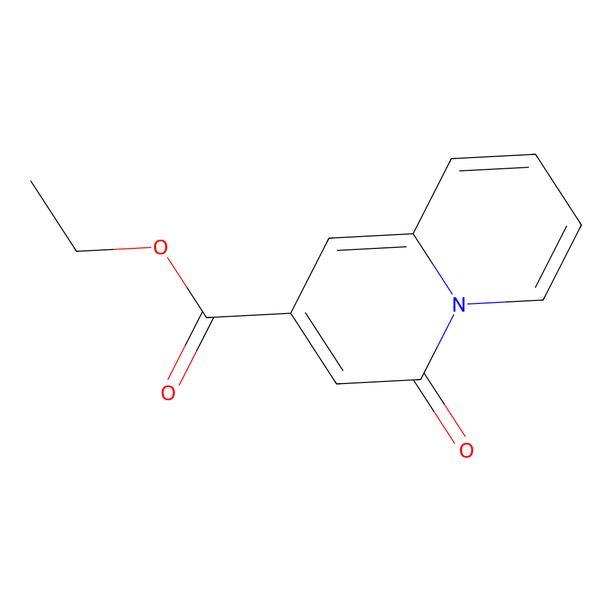 Ethyl 4-oxo-4H-quinolizine-2-carboxylate molecular structure, CAS 74531-35-4