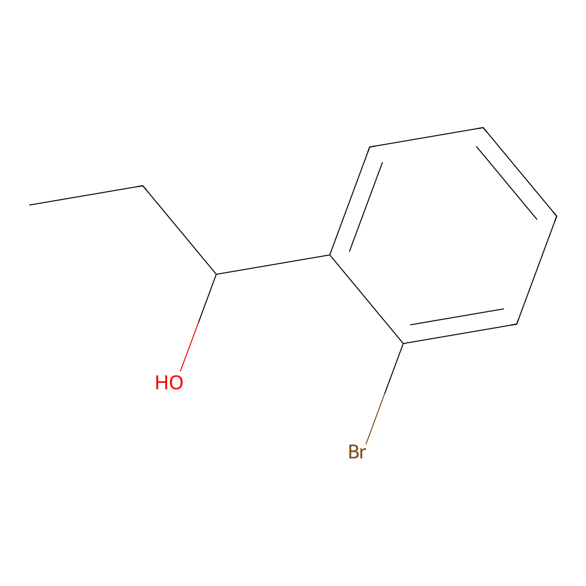 1-(2-Bromophenyl)-1-propanol molecular structure, CAS 74532-85-7