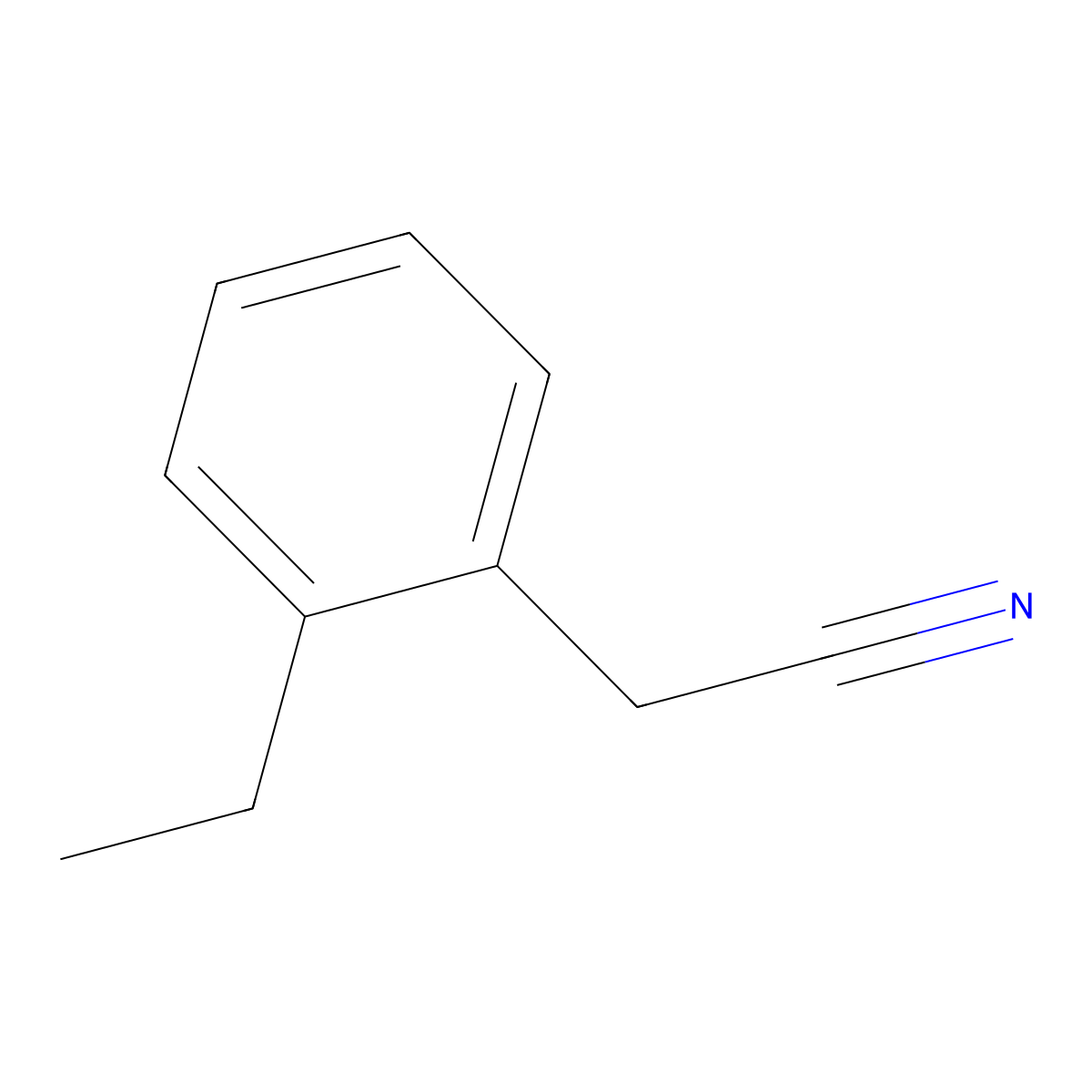 (2-Ethylphenyl)acetonitrile molecular structure, CAS 74533-20-3