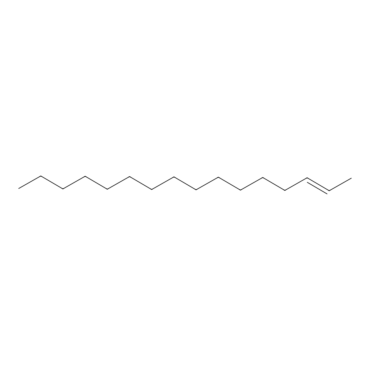 trans-2-Hexadecene molecular structure, CAS 74533-96-3