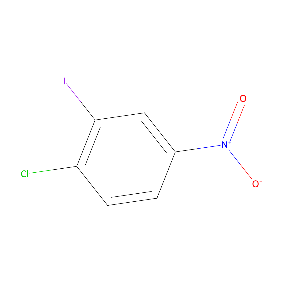 1-Chloro-2-iodo-4-nitrobenzene molecular structure, CAS 74534-15-9