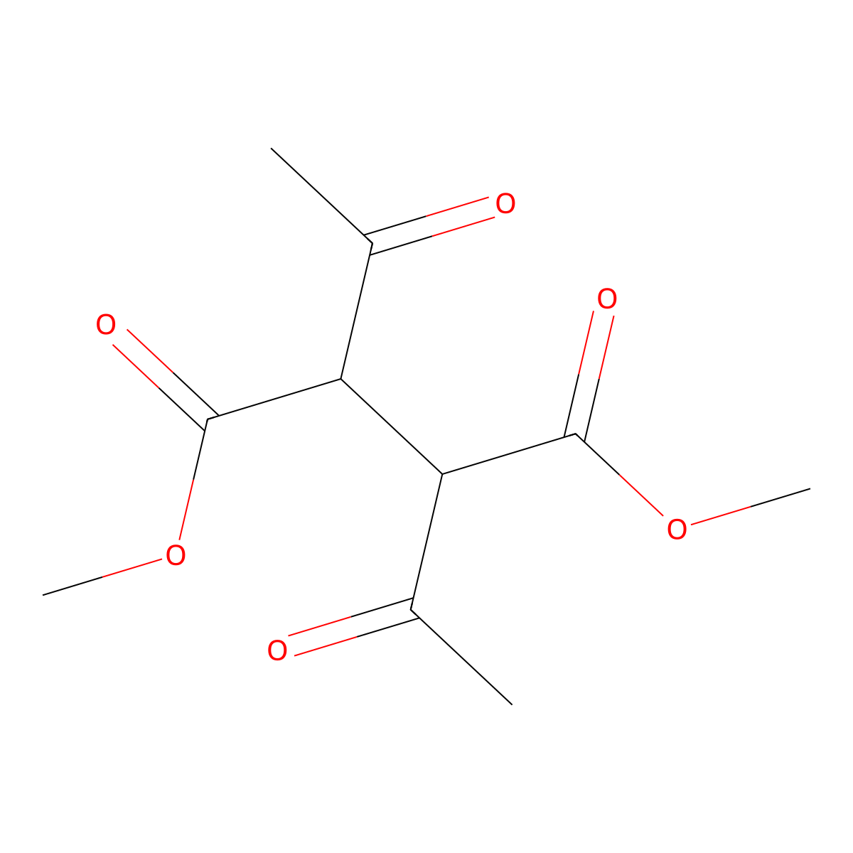 Dimethyl 2,3-diacetylsuccinate molecular structure, CAS 74536-45-1