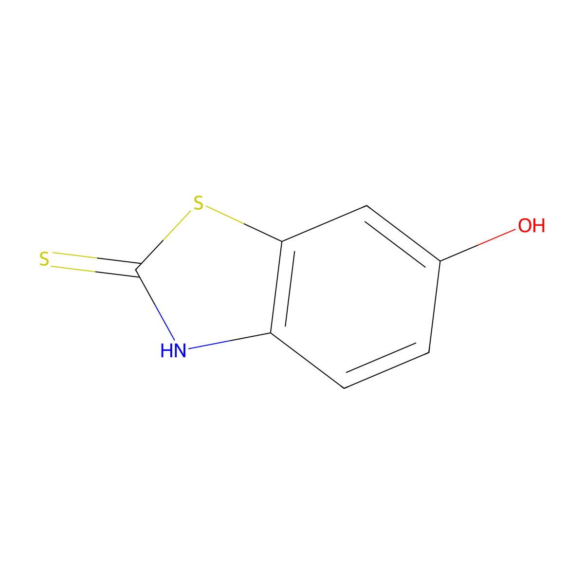 2-Mercaptobenzo[d]thiazol-6-ol molecular structure, CAS 74537-63-6