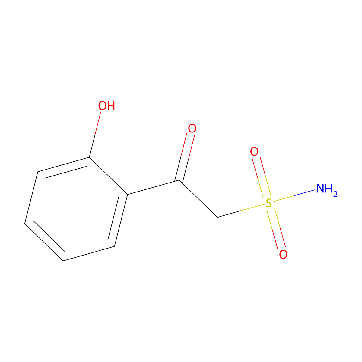 2-(2-Hydroxyphenyl)-2-oxoethane-1-sulfonamide molecular structure, CAS 74538-97-9
