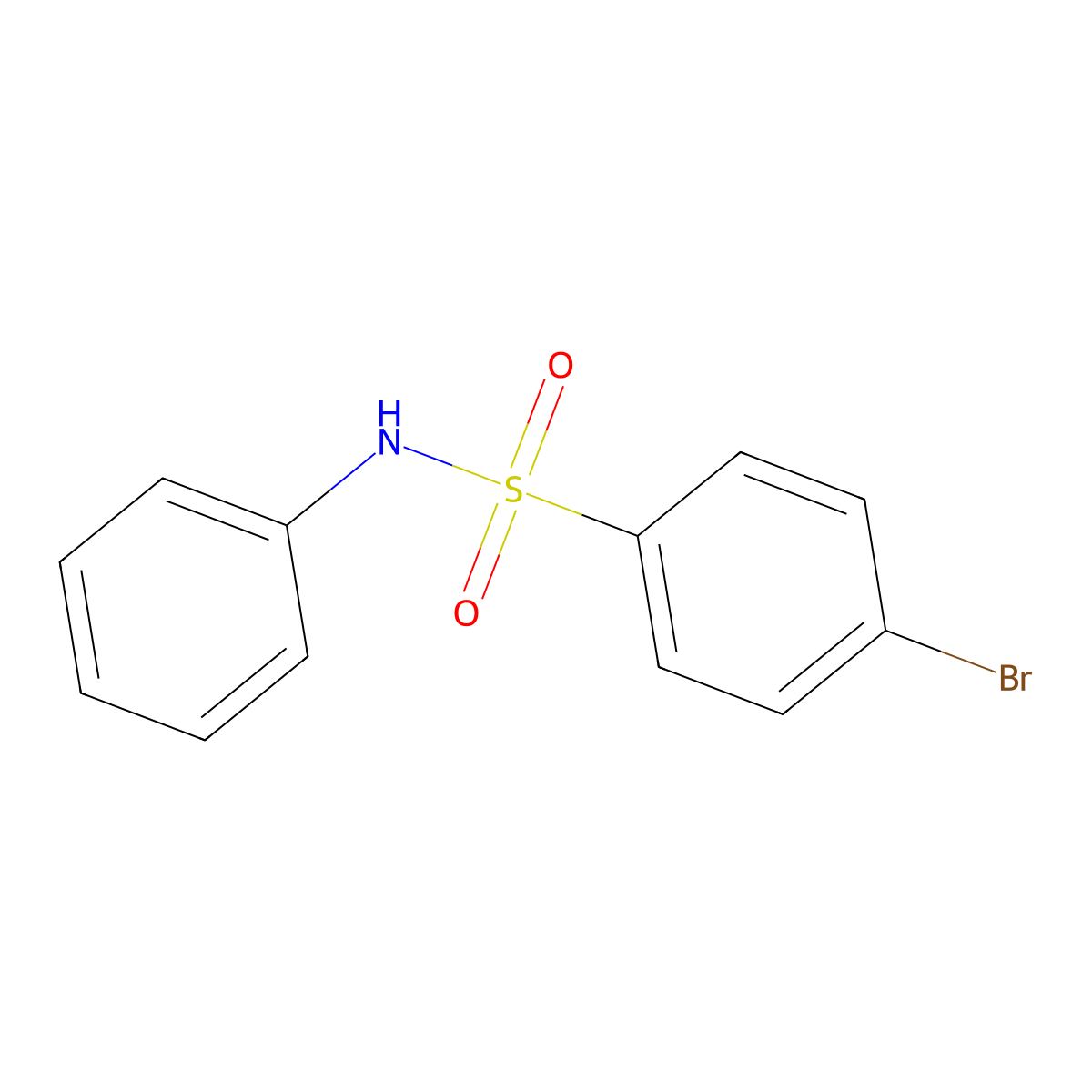 4-Bromo-N-phenylbenzenesulfonamide molecular structure, CAS 7454-54-8