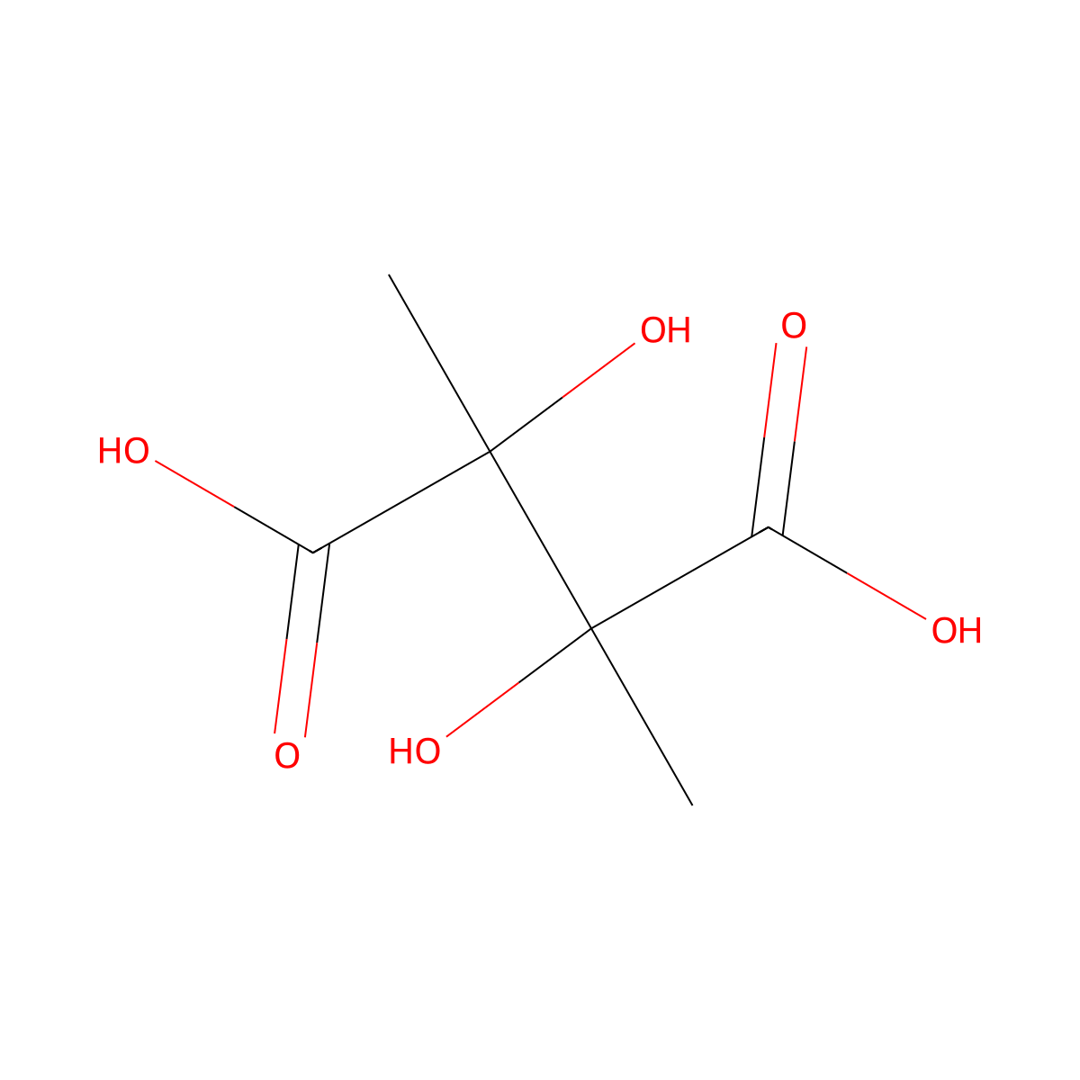 2,3-Dihydroxy-2,3-dimethylbutanedioic acid molecular structure, CAS 74543-88-7
