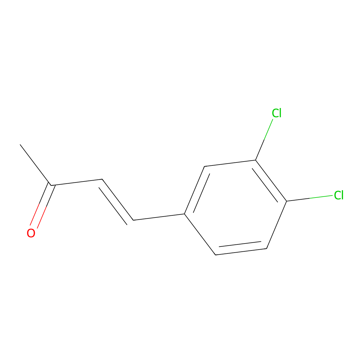 4-(3,4-Dichlorophenyl)but-3-en-2-one molecular structure, CAS 74546-02-4