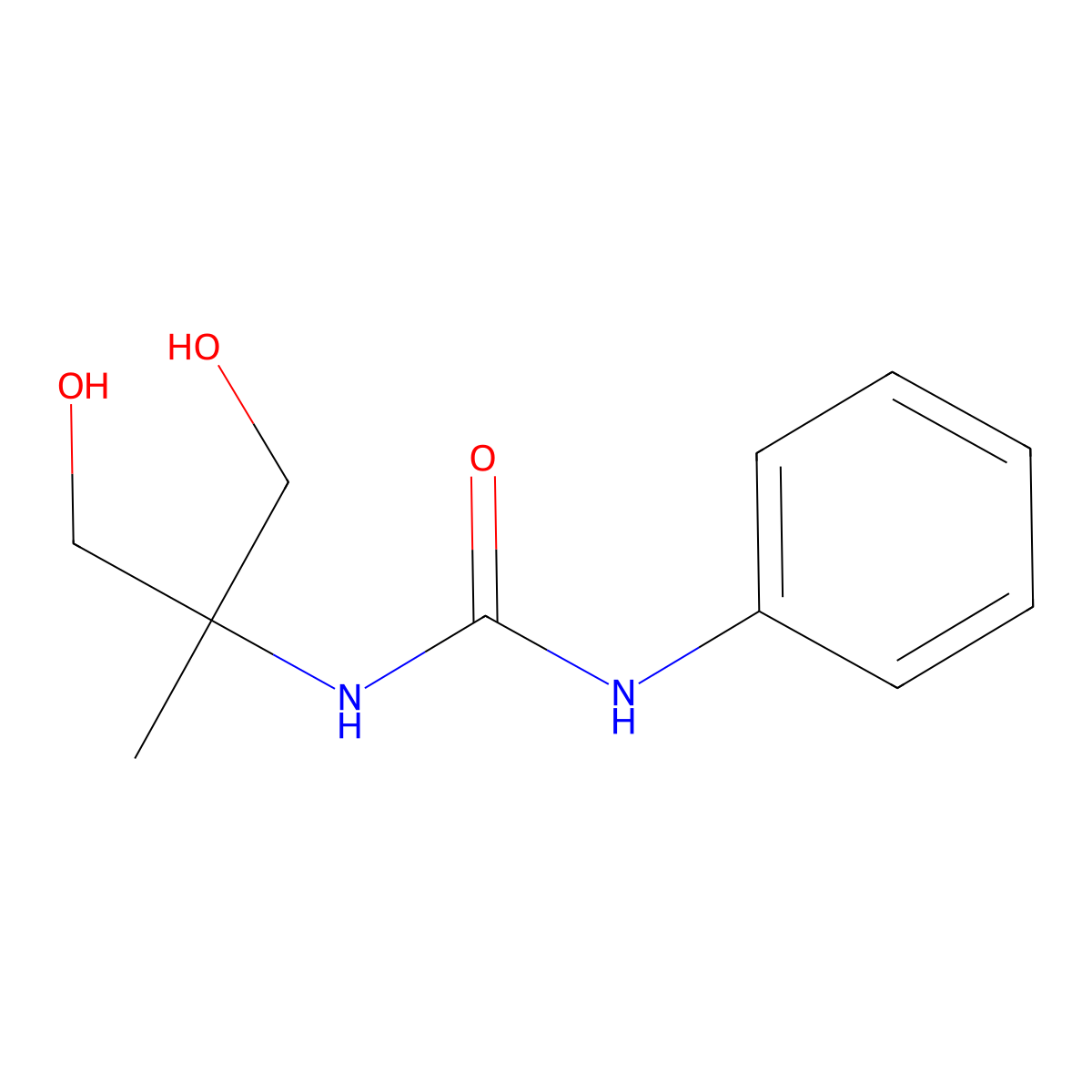 3-(1,3-Dihydroxy-2-methylpropan-2-yl)-1-phenylurea molecular structure, CAS 74548-62-2
