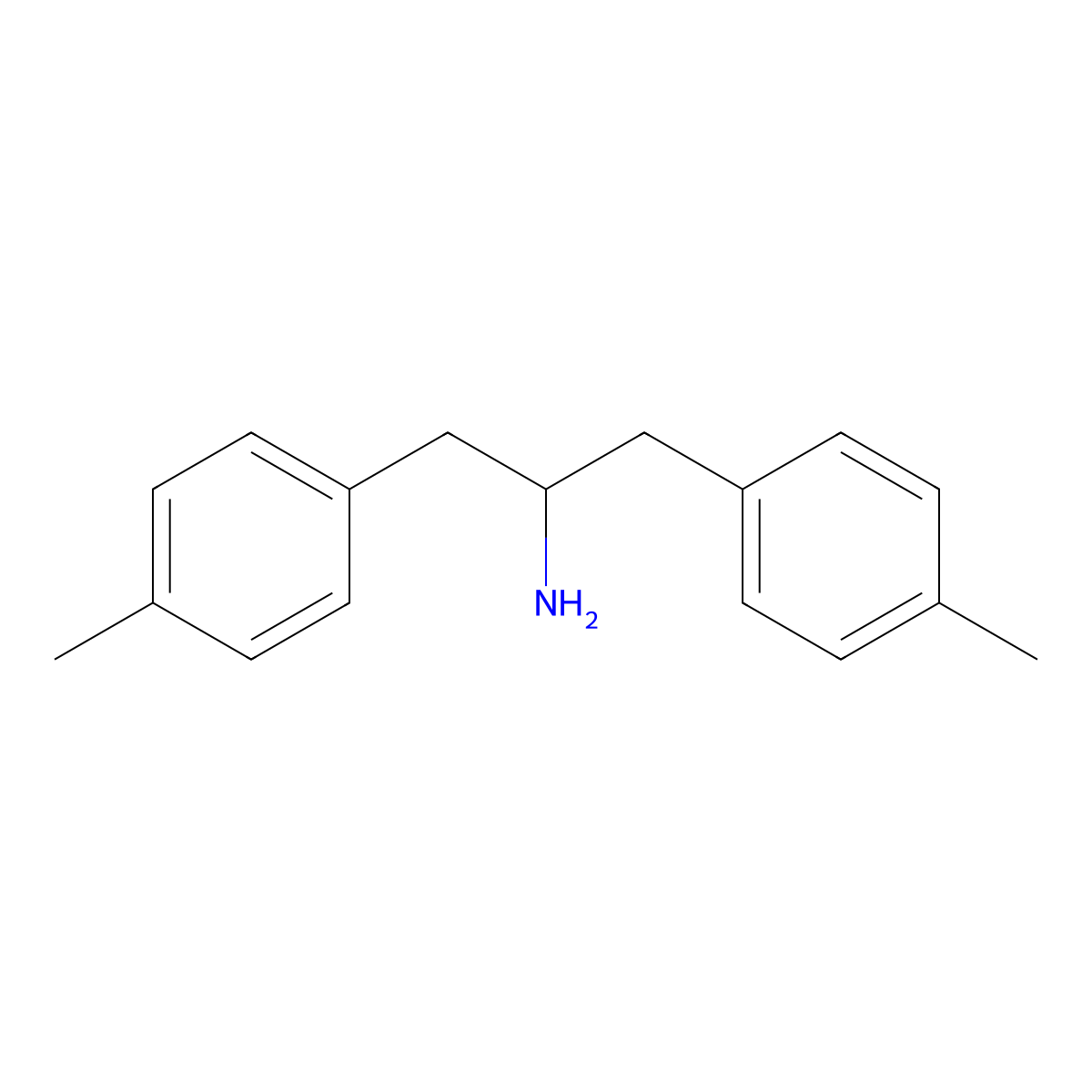 1,3-Bis(4-methylphenyl)propan-2-amine molecular structure, CAS 74548-97-3