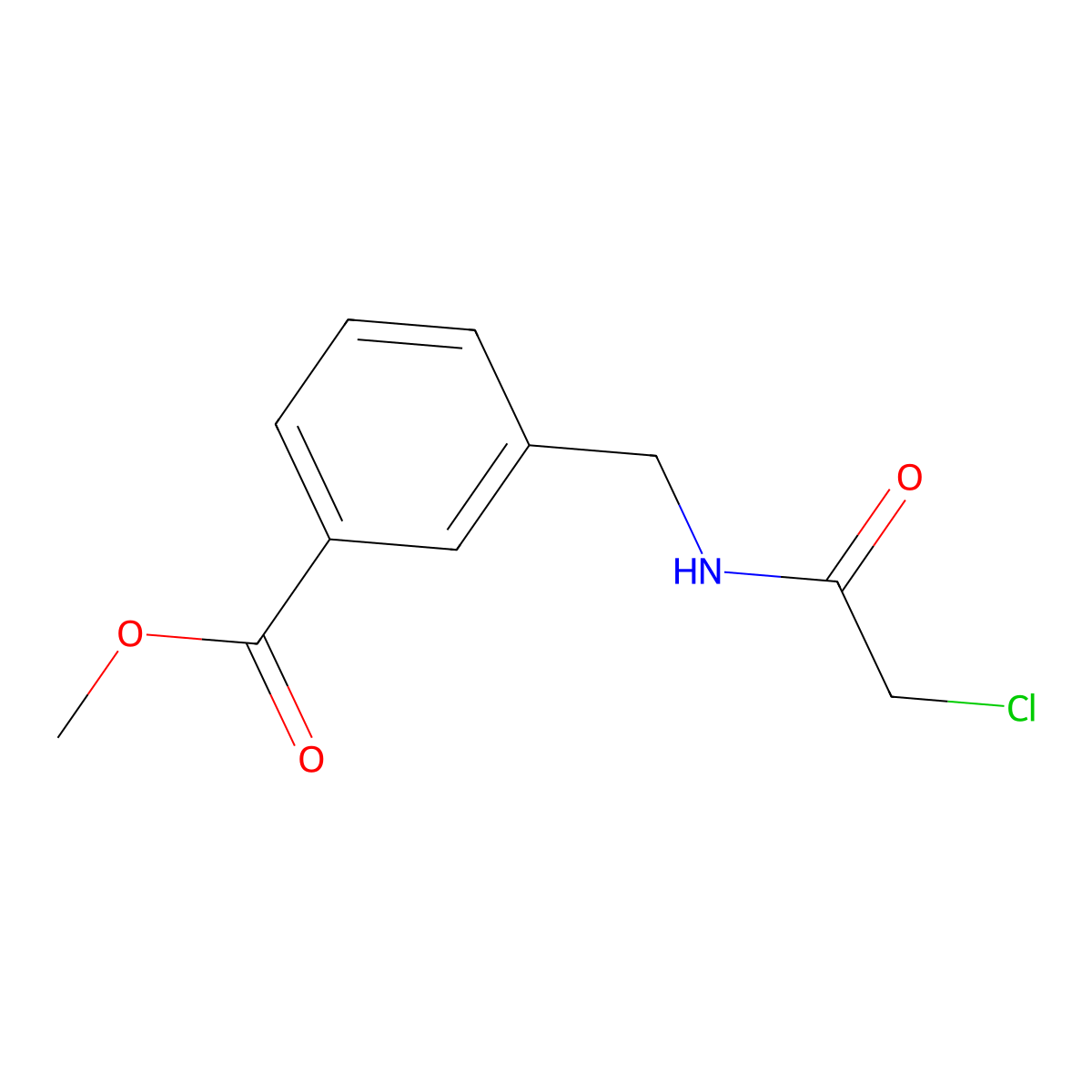 Methyl 3-{[(chloroacetyl)amino]methyl}benzoate molecular structure, CAS 74553-27-8