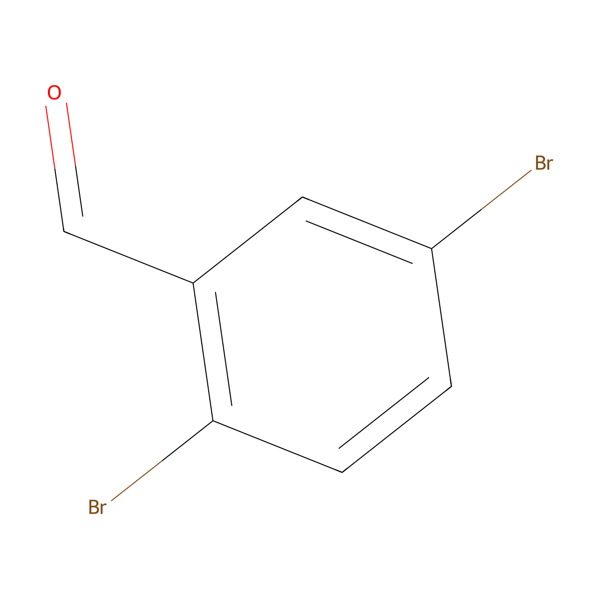 2,5-Dibromobenzaldehyde molecular structure, CAS 74553-29-0
