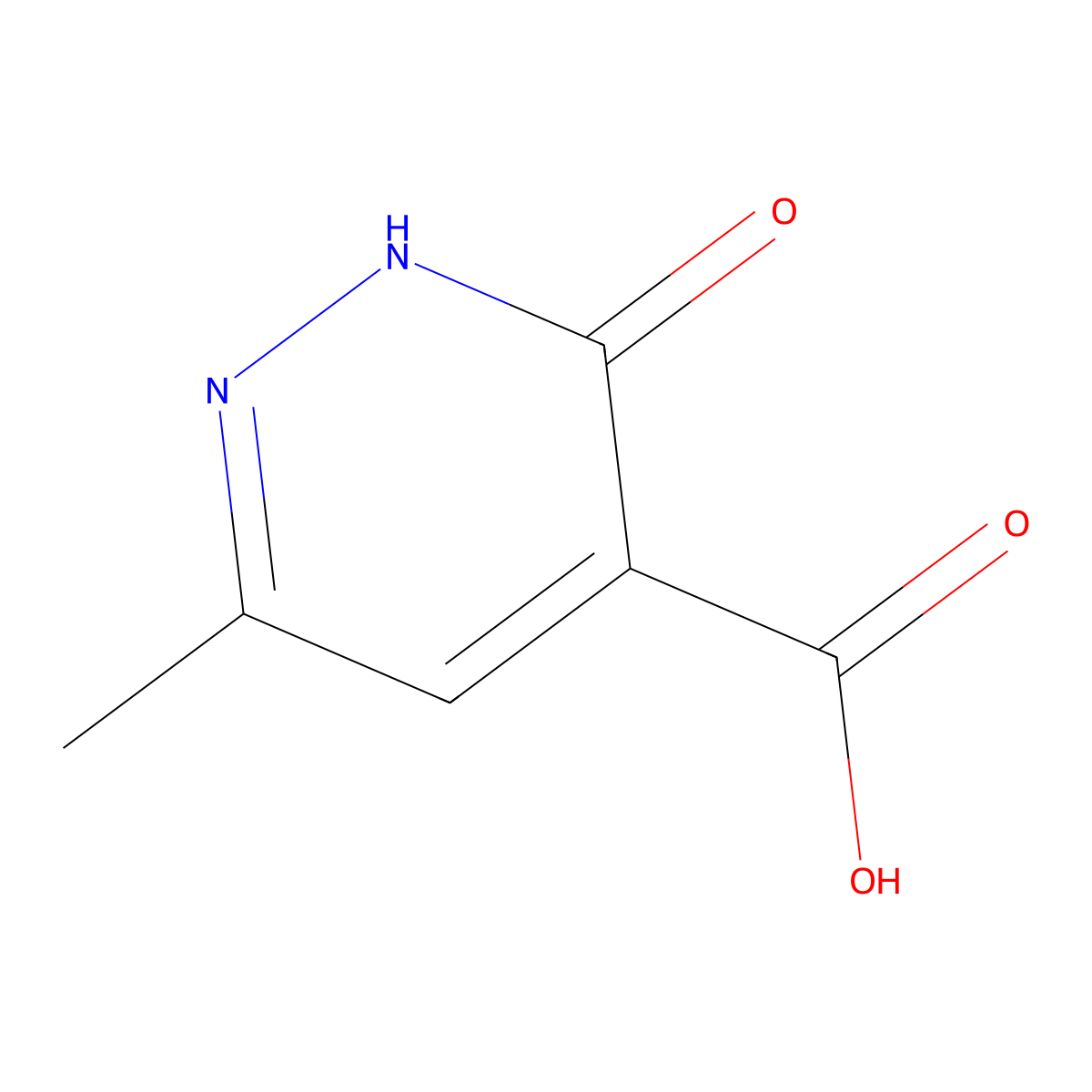 6-Methyl-3-oxo-2,3-dihydropyridazine-4-carboxylic acid molecular structure, CAS 74557-73-6