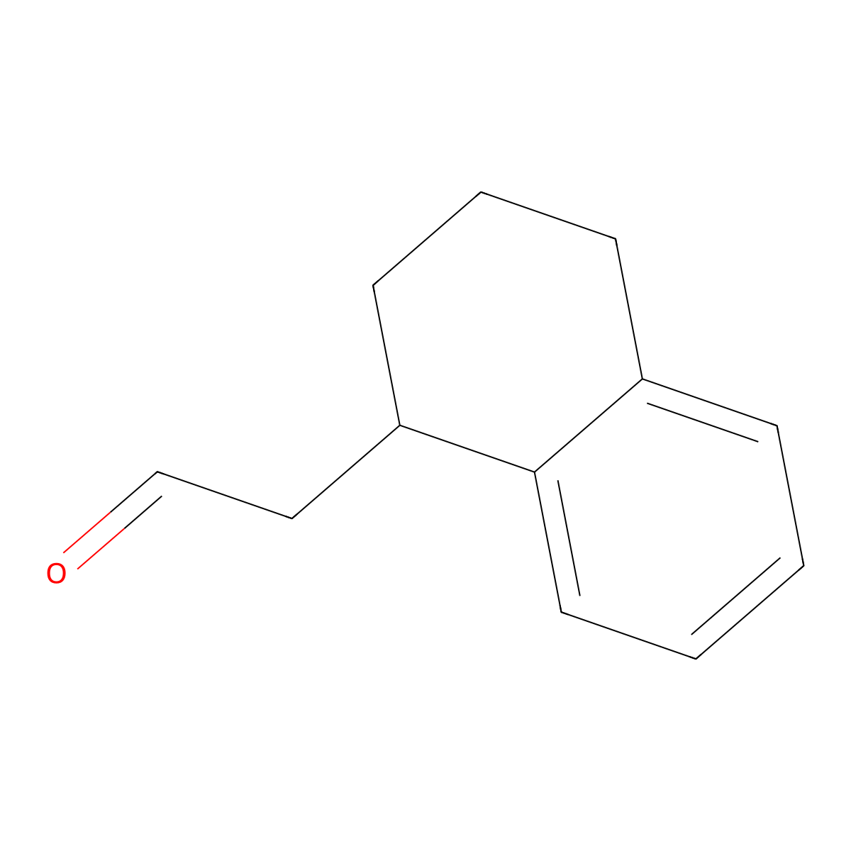 2-(1,2,3,4-Tetrahydronaphthalen-1-yl)acetaldehyde molecular structure, CAS 74563-58-9