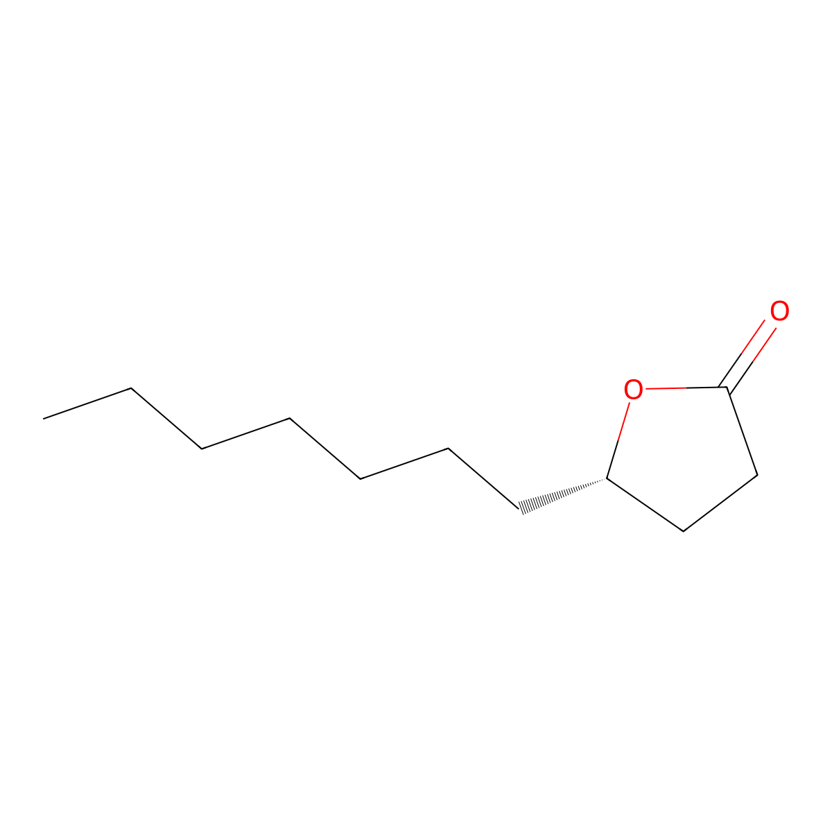(5S)-5-heptyloxolan-2-one molecular structure, CAS 74568-05-1