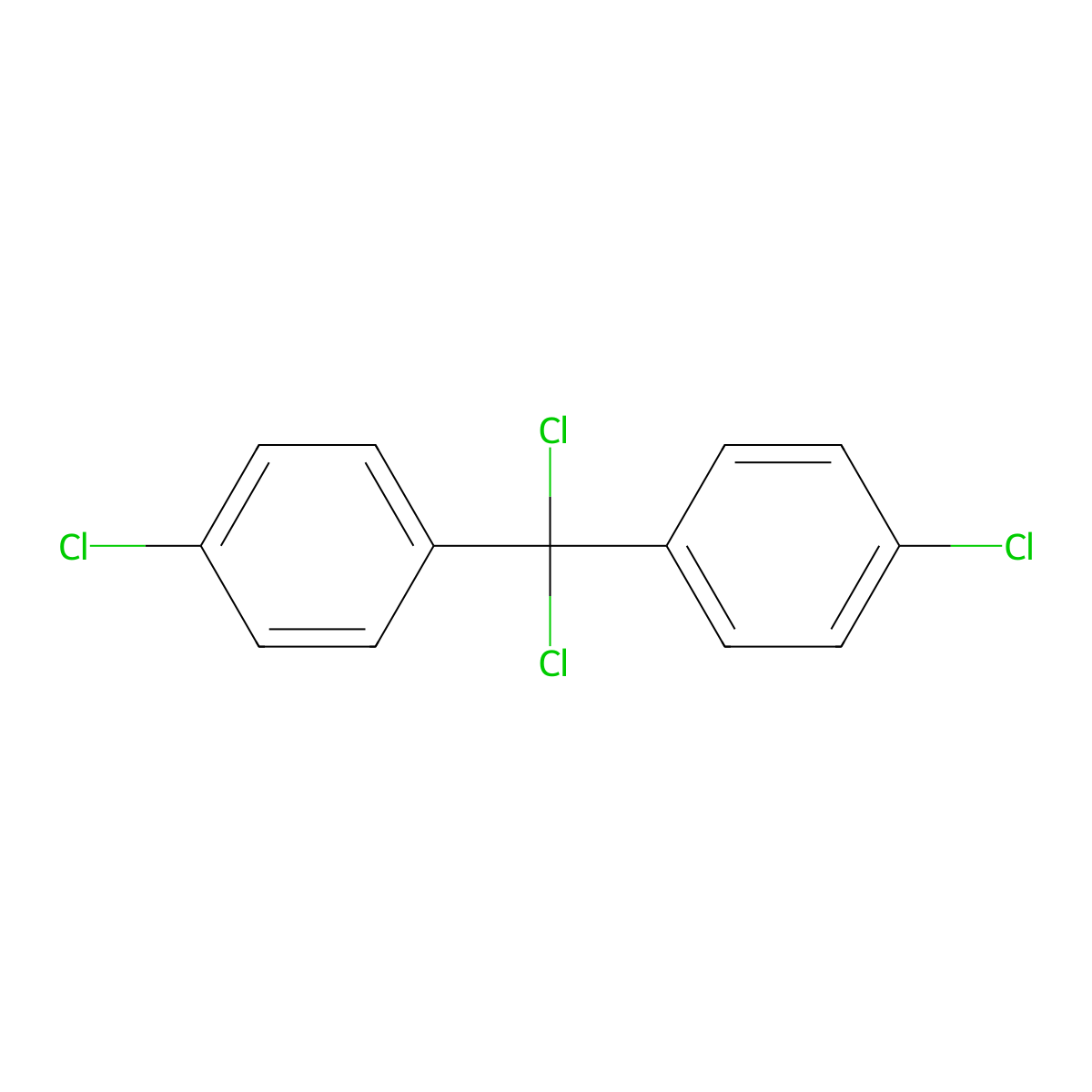 1,1'-(Dichloromethylene)bis(4-chlorobenzene) molecular structure, CAS 7457-25-2